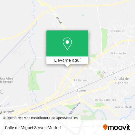 Mapa Calle de Miguel Servet