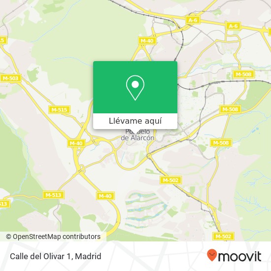 Mapa Calle del Olivar 1