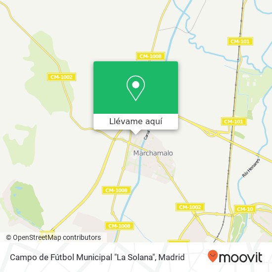 Mapa Campo de Fútbol Municipal "La Solana"