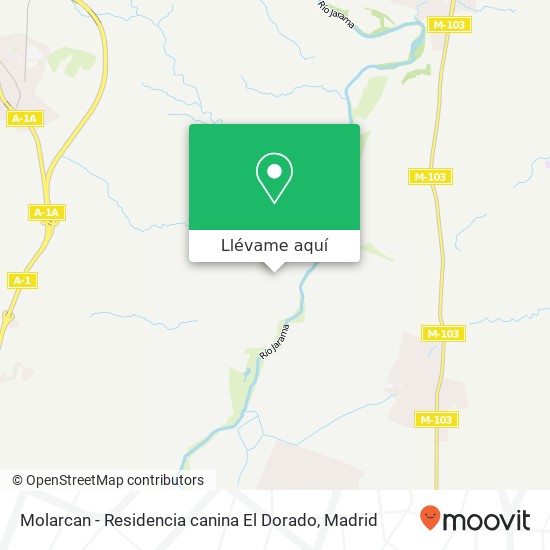 Mapa Molarcan - Residencia canina El Dorado
