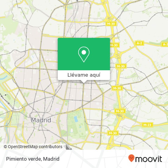 Mapa Pimiento verde