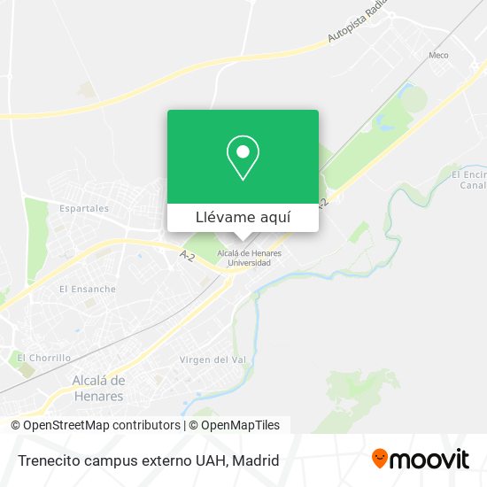 Mapa Trenecito campus externo UAH