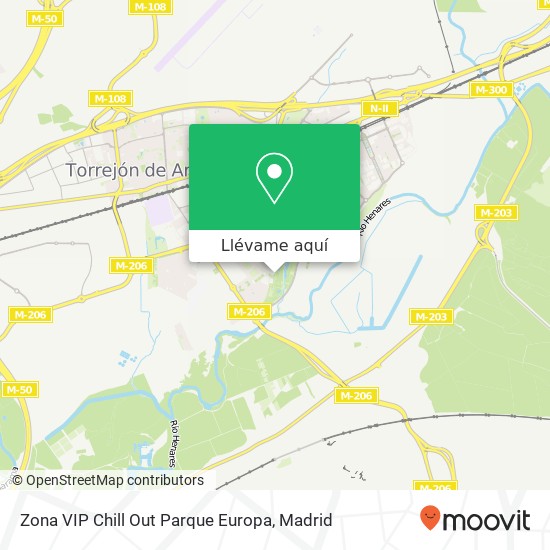 Mapa Zona VIP Chill Out Parque Europa