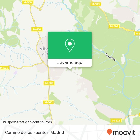 Mapa Camino de las Fuentes