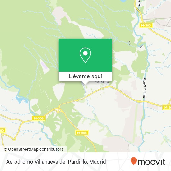 Mapa Aeródromo Villanueva del Pardilllo