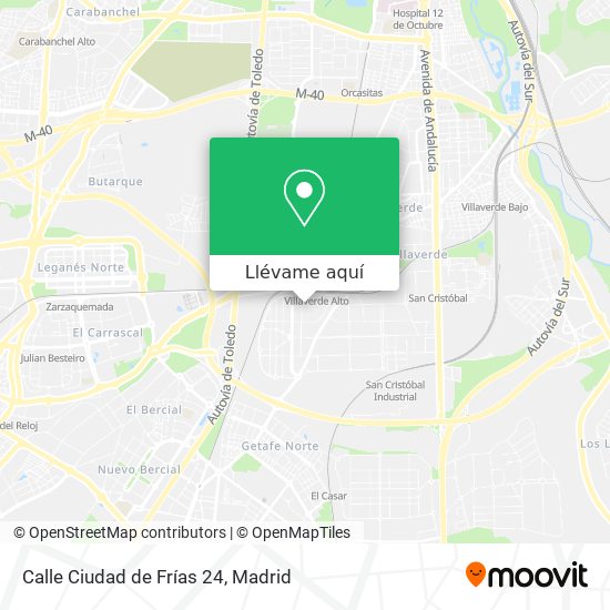 Mapa Calle Ciudad de Frías 24