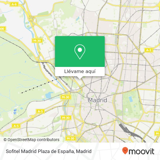 Mapa Sofitel Madrid Plaza de España