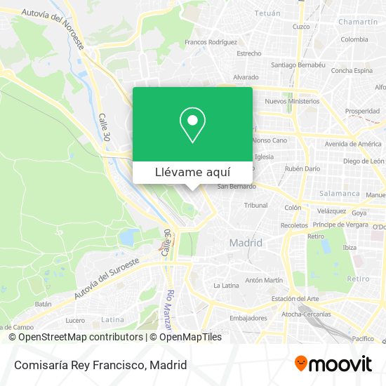 Mapa Comisaría Rey Francisco