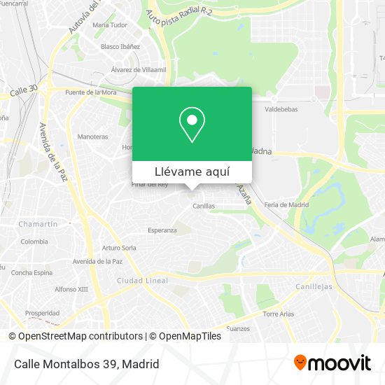 Mapa Calle Montalbos 39