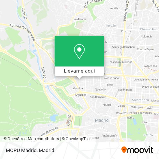 Mapa MOPU Madrid