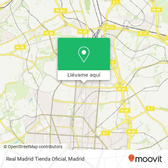 Mapa Real Madrid Tienda Oficial