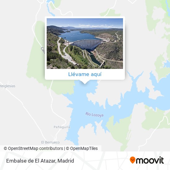 Mapa Embalse de El Atazar