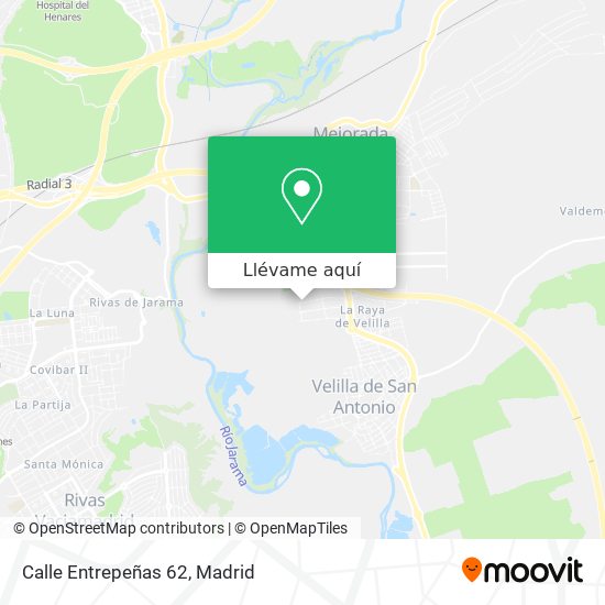 Mapa Calle Entrepeñas 62