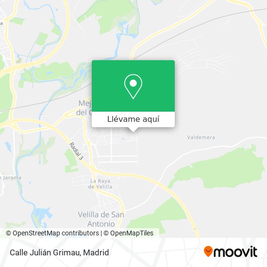 Mapa Calle Julián Grimau