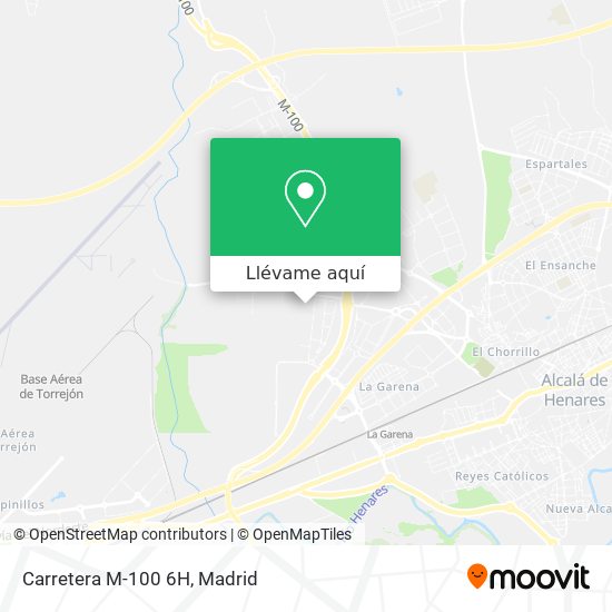Mapa Carretera M-100 6H
