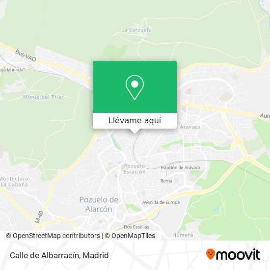 Mapa Calle de Albarracín