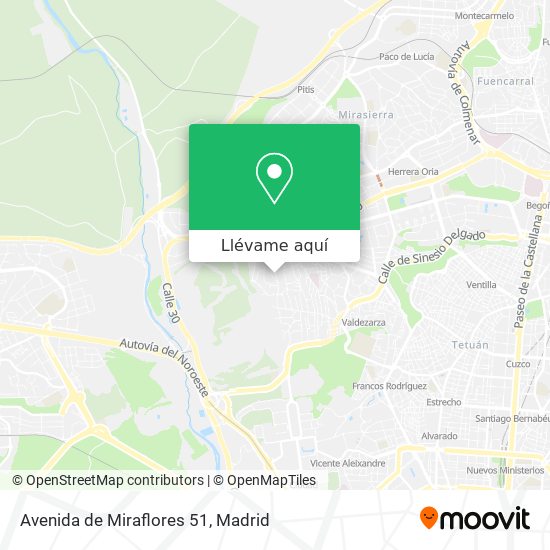 Mapa Avenida de Miraflores 51