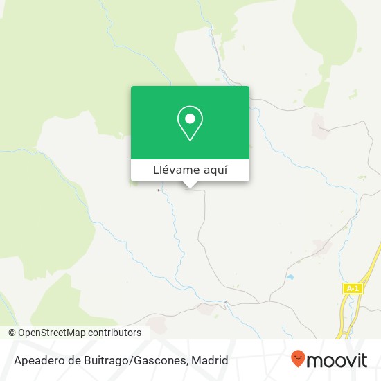 Mapa Apeadero de Buitrago/Gascones