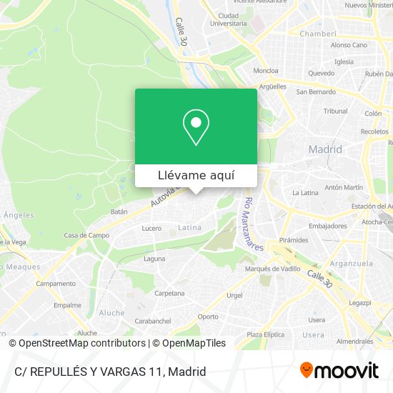 Mapa C/ REPULLÉS Y VARGAS 11