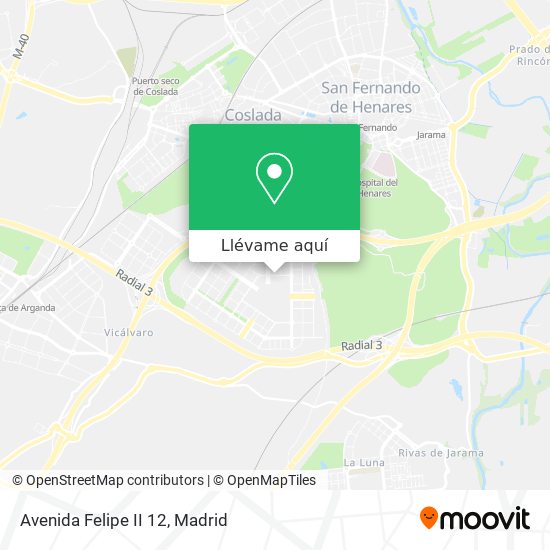 Mapa Avenida Felipe II 12