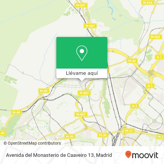 Mapa Avenida del Monasterio de Caaveiro 13