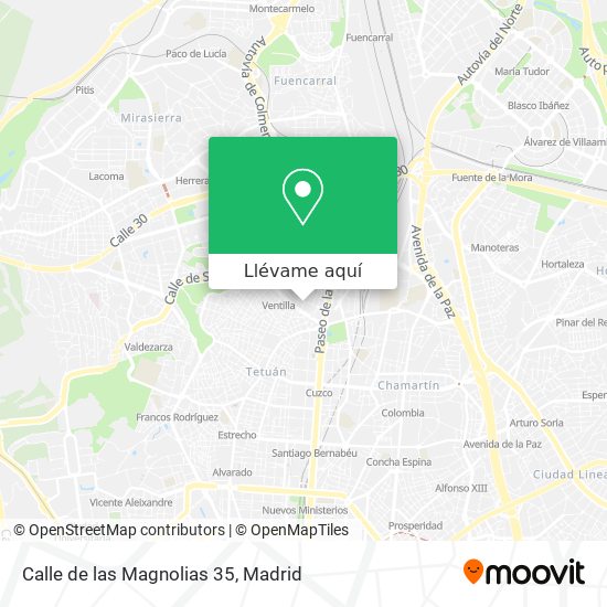 Mapa Calle de las Magnolias 35