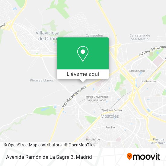 Mapa Avenida Ramón de La Sagra 3