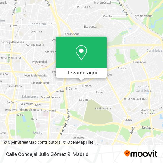 Mapa Calle Concejal Julio Gómez 9