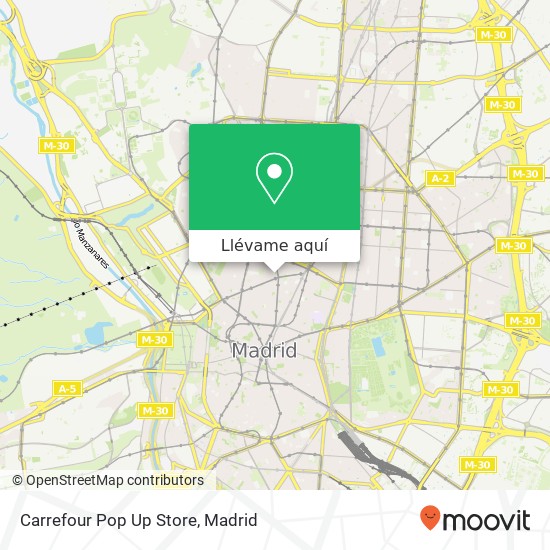Mapa Carrefour Pop Up Store