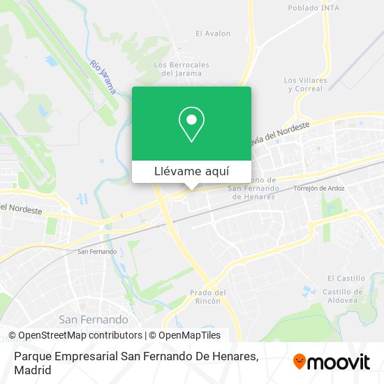 Mapa Parque Empresarial San Fernando De Henares