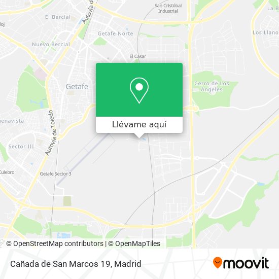 Mapa Cañada de San Marcos 19