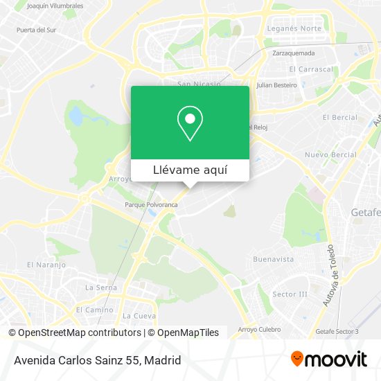 Mapa Avenida Carlos Sainz 55