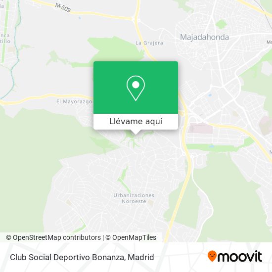 Mapa Club Social Deportivo Bonanza