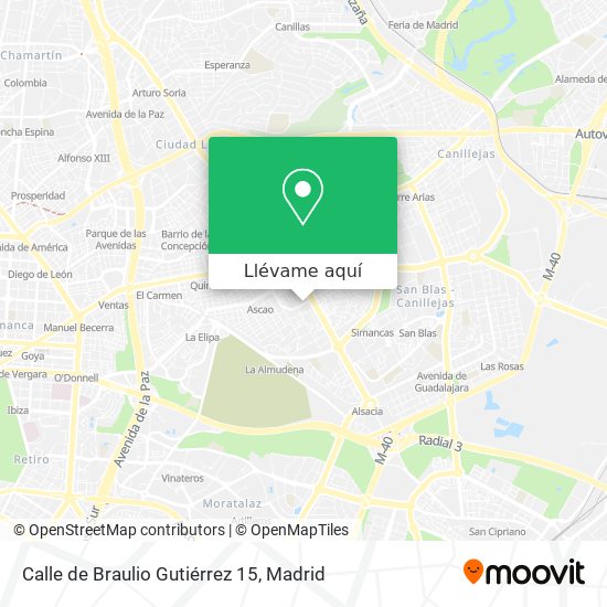 Mapa Calle de Braulio Gutiérrez 15