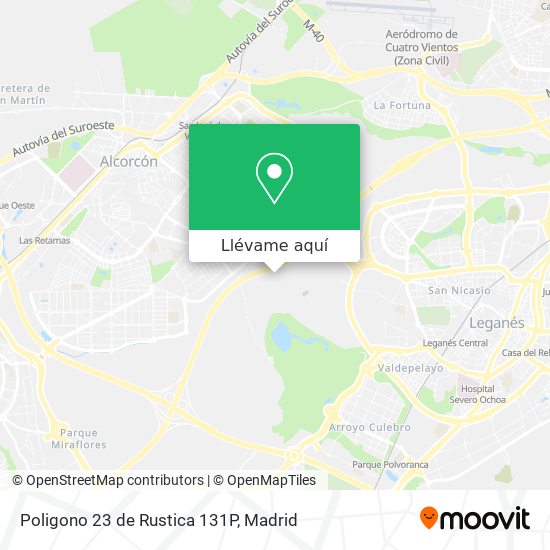 Mapa Poligono 23 de Rustica 131P