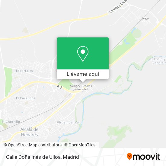 Mapa Calle Doña Inés de Ulloa