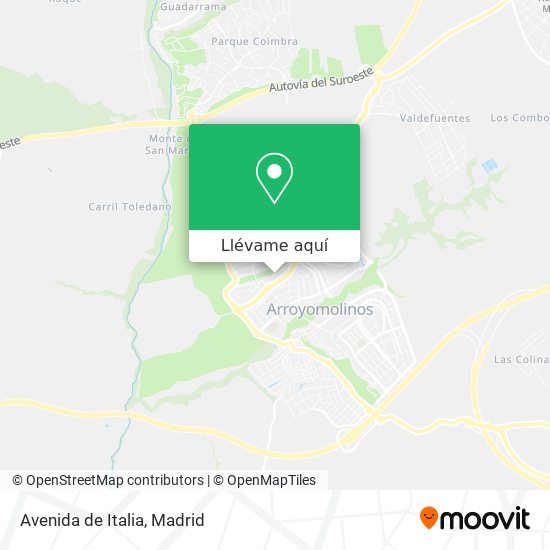 Mapa Avenida de Italia