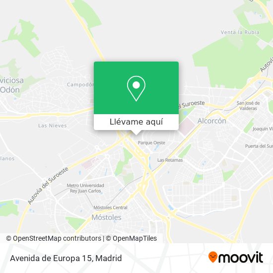 Mapa Avenida de Europa 15