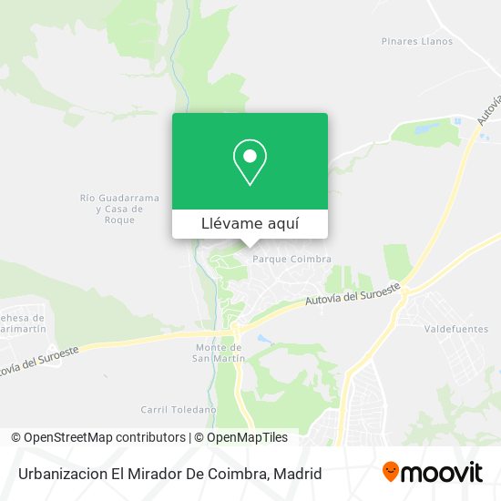 Mapa Urbanizacion El Mirador De Coimbra