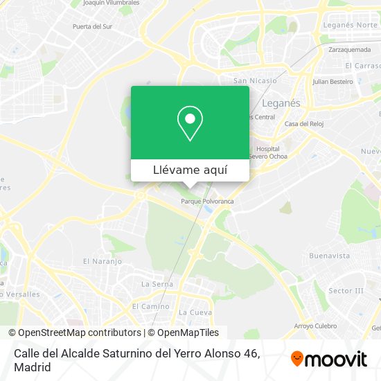 Mapa Calle del Alcalde Saturnino del Yerro Alonso 46