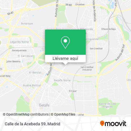 Mapa Calle de la Acebeda 59
