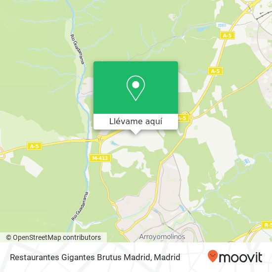 Mapa Restaurantes Gigantes Brutus Madrid