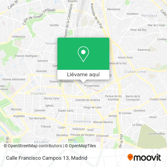 Mapa Calle Francisco Campos 13