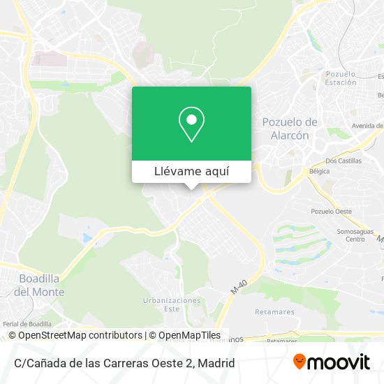 Mapa C / Cañada de las Carreras Oeste 2