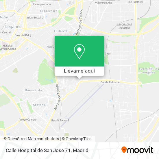 Mapa Calle Hospital de San José 71