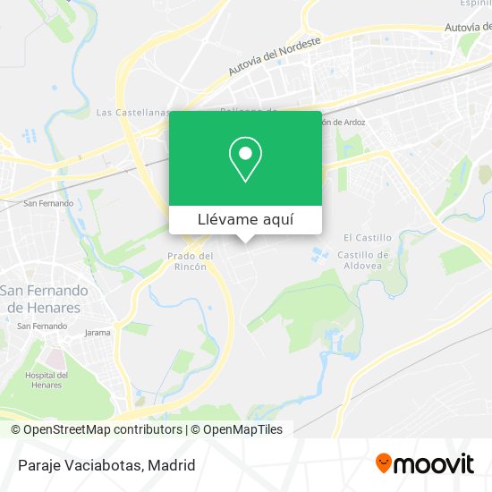 Mapa Paraje Vaciabotas