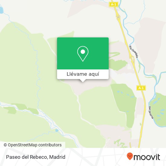 Mapa Paseo del Rebeco