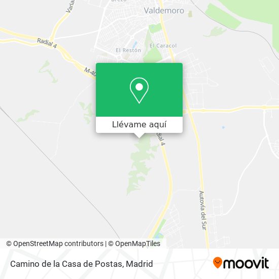 Mapa Camino de la Casa de Postas