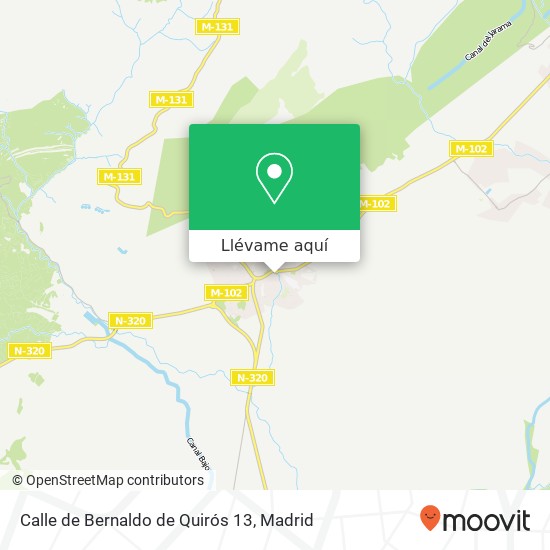 Mapa Calle de Bernaldo de Quirós 13