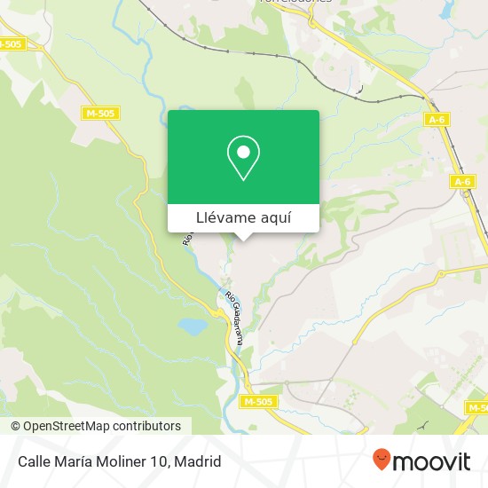 Mapa Calle María Moliner 10